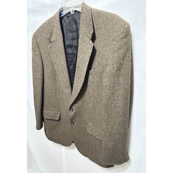 Vintage Cricketeer Mens 42R Wool Camel Hair Tweed Jacket Blazer - Picture 11 of 15